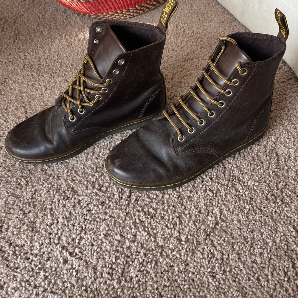 Vintage Dr. Martens Dark Brown Ankle Boots - Picture 2 of 5